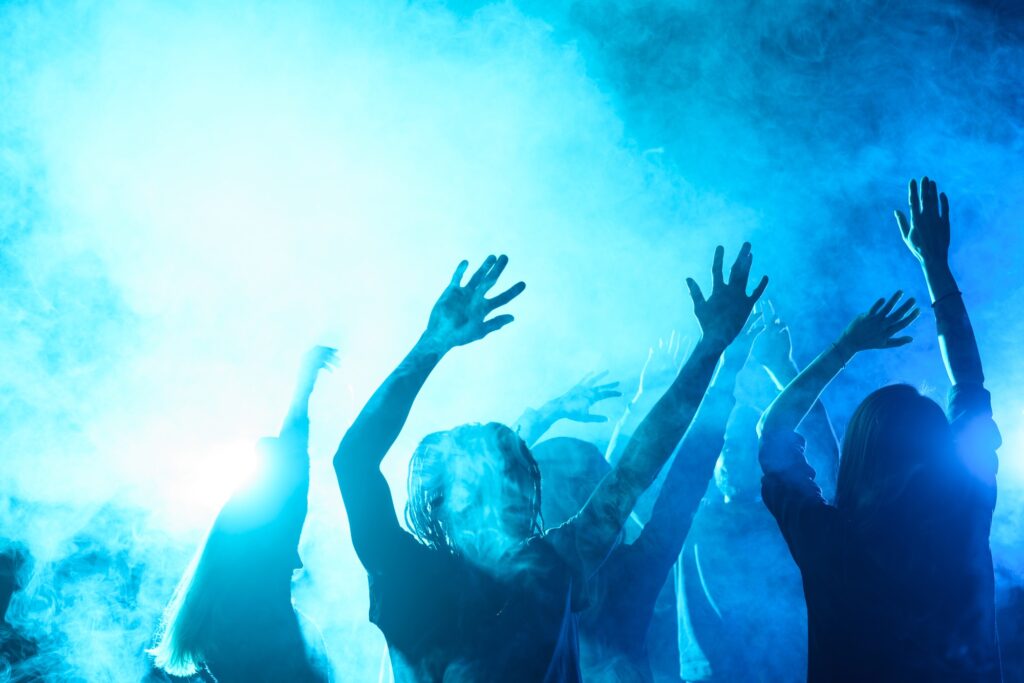 Hands in the air